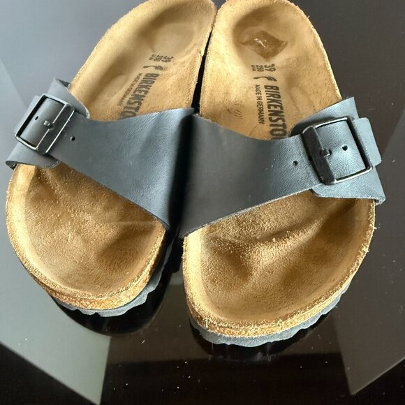 NWOT Birkenstock Madrid Sandals Size 39 Black - Picture 2 of 9